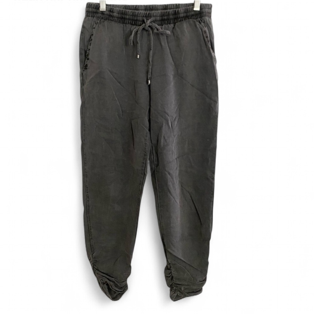 SPLENDID GRAY ELASTIC WAIST GATHERED ANKLE LIGHTWEIGHT JOGGERS SIZE XS SOFT COZY
